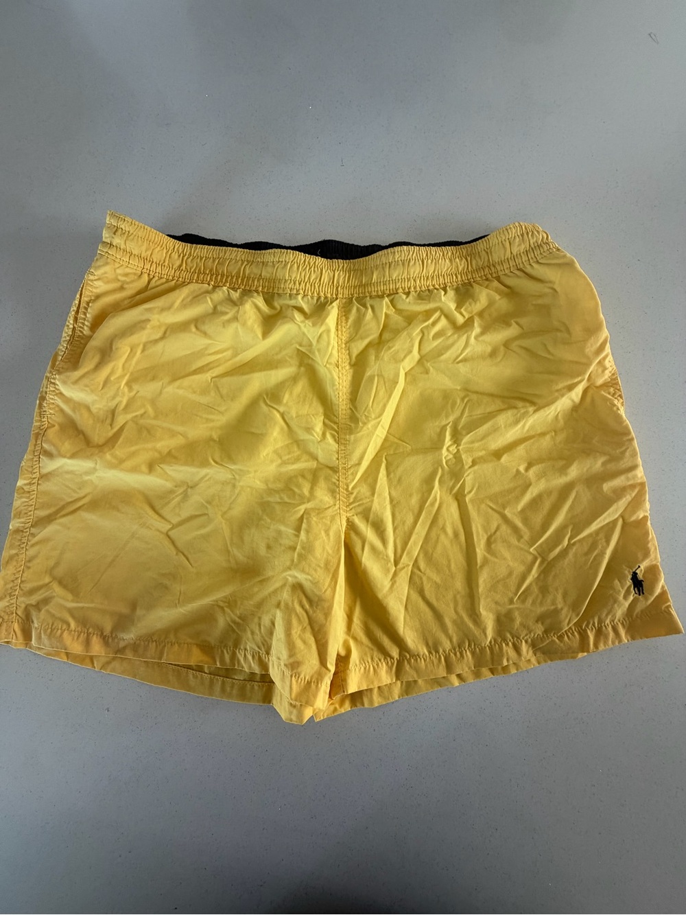 Polo by Ralph Lauren Yellow Swim Trunks with Mesh Lining